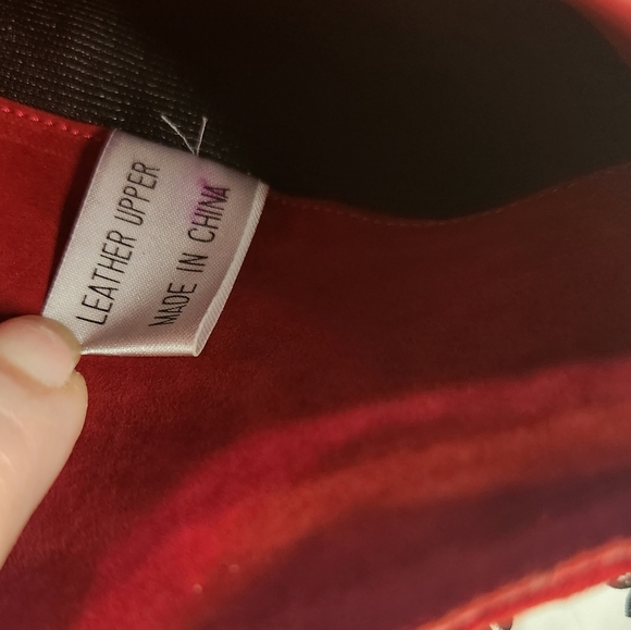 Red heeled boots  b10 - Picture 10 of 13